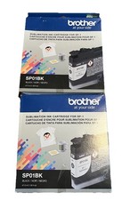 Genuine Brother SP01BK Sublimation Ink Cartridge SP-1 Black Oct 2025 2 Pack New picture