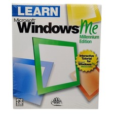 Brand New Learn Microsoft Windows ME CD-ROM Factory Sealed Vintage picture