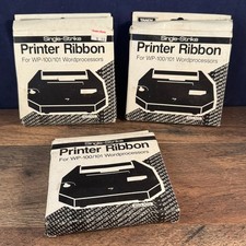 Radio Shack Tandy Single Strike Printer Ribbon WP-100/101 Wordprocessors 3pc Lot picture