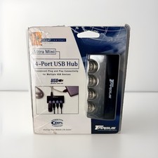 Targus Ultra Mini 4-Port USB Hub PA055U Plug & Play Compact USB Splitter picture