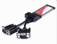 Two 9-pin RS232 Serial Ports for Notebook Laptop PC with Expresscard 34mm Slot picture