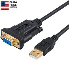 USB to RS232 Adapter with PL2303 Chipset, 6.6Ft USB 2.0 Male to RS232 Female DB9 picture