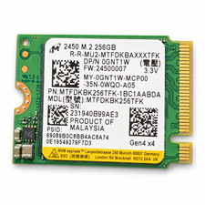 Micron 2450 256GB M.2 2230 NVMe Gen4 x4 SSD MTFDKBK256TFK Dell GNT1W Tested picture