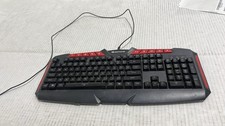 iBuyPower Ares M1-KB RGB LED Wired Gaming Keyboard Black Multimedia Keys picture