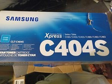 Samsung CLT-C404S Toner Cartridge - Cyan (BLUE)  DAMAGE TO BOX ONLY. ITEM NEW. picture