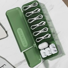 Desktop Cable Storage Box Covered Power Charging Organizer Say Goodbye Clutter picture
