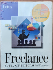 LOTUS FREELANCE GRAPHICS Software Release 2.0 For Windows,NEW SEALED. picture