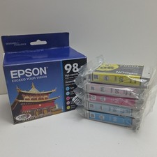 NEW GENUINE - EPSON 98 5-PACK INK CARTRIDGES - T098920 Sealed Bags 2027 picture