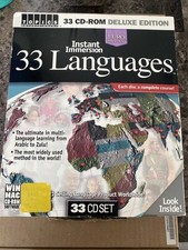 NEW: The Euro Method Instant Immersion 33 Languages (33-CD-ROM Set, 2003) CDS CD picture