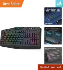 K503 Wireless Gaming Keyboard: RGB Backlit, 3-Mode Connectivity & Wrist Rest picture