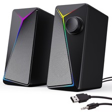 Computer Speakers, Gaming PC Speakers with Enhanced Bass and Volume Control, ... picture