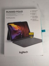 Open Box - Logitech Rugged Folio for iPad 10th Gen and A16 - Oxford Gray picture