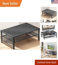 2-Tier Computer Monitor Stand Riser, Desk Organizer for Monitor, Printer & La... picture