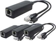 4-Pack 5V PoE Splitter USB Type-C 48V to 5V 2.4A IEEE 802.3Af picture