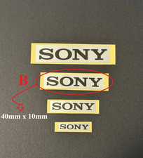 1 Pc Silver PVC Sticker Label Decal  Badge for Sony picture