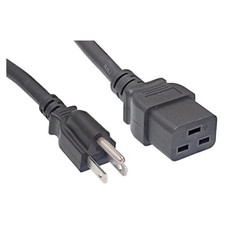 Cablelera NEMA 5-15P to IEC 320 C19 Power Cord Extension, 14AWG, 15A 125V, 6ft – picture