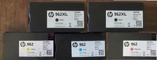 Set 5 Mostly New Genuine HP 962XL BLK 962 CYN MAG YEL Inkjets 90% 2025 picture