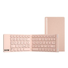 Bow Hangshi Folding Bluetooth Keyboard And Mouse Set Wireless Mute picture