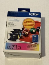 New Genuine Brother LC71 Cyan Magenta Yellow Box Ink Cartridges EXP 9/23 picture