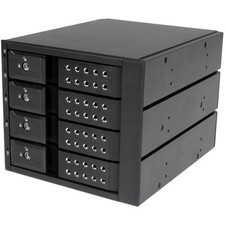 StarTech 4 Bay Aluminum Trayless Hot Swap Mobile Rack Backplane for 3.5