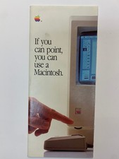 RARE 1984 Macintosh Apple Dealer Mac Advertising Brochure.  8.5