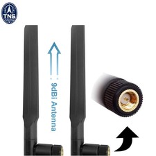 4G LTE Antenna 9dBi SMA Male Omni Wideband for Router Gateway 2 Pack 698-2700MHz picture