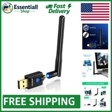 Advanced AC600M USB WiFi Adapter - 600Mbps for Optimal Gaming & Browsing - Black picture