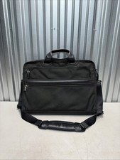 Tumi Alpha Black Ballistic Nylon Briefcase Work Laptop Messenger Bag 2611D4 picture