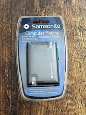 Samsonite Travel Computer Modem With RJ-11 Extension Cable 8 ft Compact Case picture
