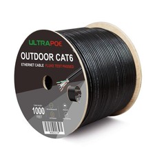 UltraPoE Outdoor Cat 6 Direct Burial Ethernet Cable 1000 ft, CMR, Unshielded ... picture