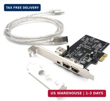 Padarsey PCIe 3 Ports 1394A Firewire Expansion Card, PCI Express (1X) to Externa picture
