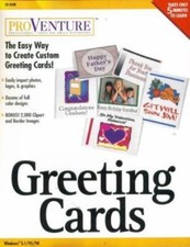 ProVenture Greeting Cards PC CD design custom personalized logo project tools picture