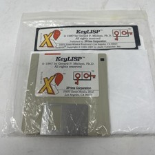 Vintage 1987 KeyLISP Apple II Computer Programming Software Floppy Disk picture