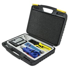 RJ45 RJ11 RJ12 Crimper Punch Down Stripper Cutter Network Cable Tester Tool Kit picture