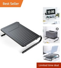 Compact Vented Laptop Shelf & Monitor Stand for Enhanced Workspace Organization picture
