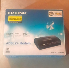 TP-LINK TD-8616 ADSL2+ Modem 24 Mbps Wired Ethernet RJ-45 Black picture