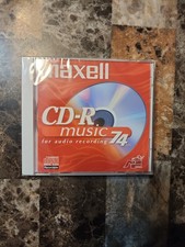 Maxell CD-R Music 74 min for audio recording Blank Media New-Sealed picture