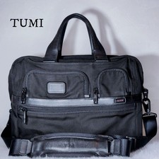 TUMI 26145D2 ALPHA 2 T Pass Expandable Laptop Briefcase 2 Way Black Authentic picture