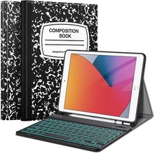 7 Color Backlight Keyboard Case for iPad 9th / 8th / 7th Gen Soft TPU Back Cover picture