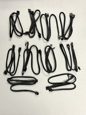 Lot Of (12) PIN TO dual 8 pin 6 PIN PCIE VGA Power Supply Cable EVGA SuperNOVA picture