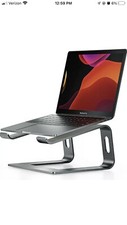 Nulaxy Gray Aluminum Desktop Laptop Stand Model C3 notebook riser up to 15.8