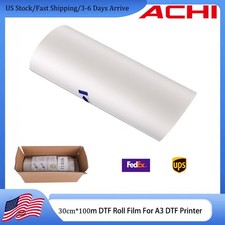 30cm*100m Roll Film DTF Transfer Film For Direct Transfer A3 DTF Printer Roll US picture