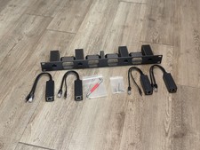 JetKVM 4 Unit 1U Rack Mount PoE Adapters Carbon Fiber picture