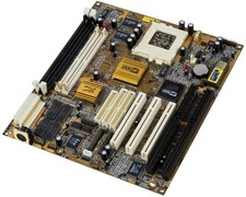 MOTHERBOARD PC CHIPS M590 SOCKET 7 SDRAM SIMM ISA PCI picture