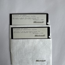 Vintage Microsoft BASIC Reviewer’s Guide Benchmark Disks Turbo Pascal 1989 5.25” picture