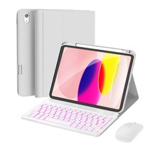 RAYMCRAFT for iPad 11th (A16, 2025) / 10th Generation Case with Keyboard, Mouse picture