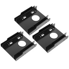 3Pcs Reusable Black ABS Hard Drive Tray for Internal Desktop Drive Bay picture