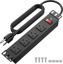 10 inch Rack PDU,4 Outlets Rack Mount PDU Power Strips, 1U Rack Mount,Rack Mount picture