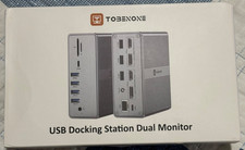 TOBENONE 18-In-1 Universal Docking Station USB 3.0 or USB-C Dual Monitor UDS030 picture