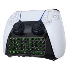 Moko Keyboard for PS5 Controller with Green Backlight, Bluetooth Wireless Mini picture